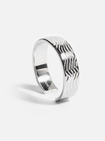 warpedsense Ring 'Impulse' in Silver: front