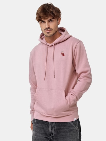 Mikon Sweatshirt 'Herz' in Roze: voorkant