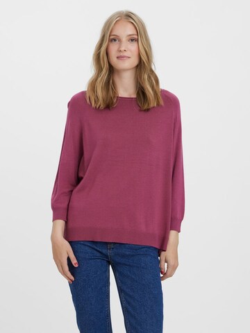 VERO MODA Sweater in Pink: front