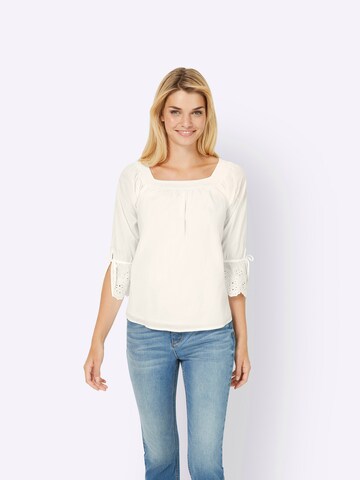 heine Blouse in Beige: voorkant