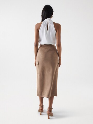 Salsa Jeans Skirt in Brown