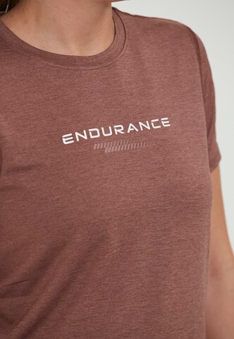 T-shirt fonctionnel 'Wange' ENDURANCE en marron