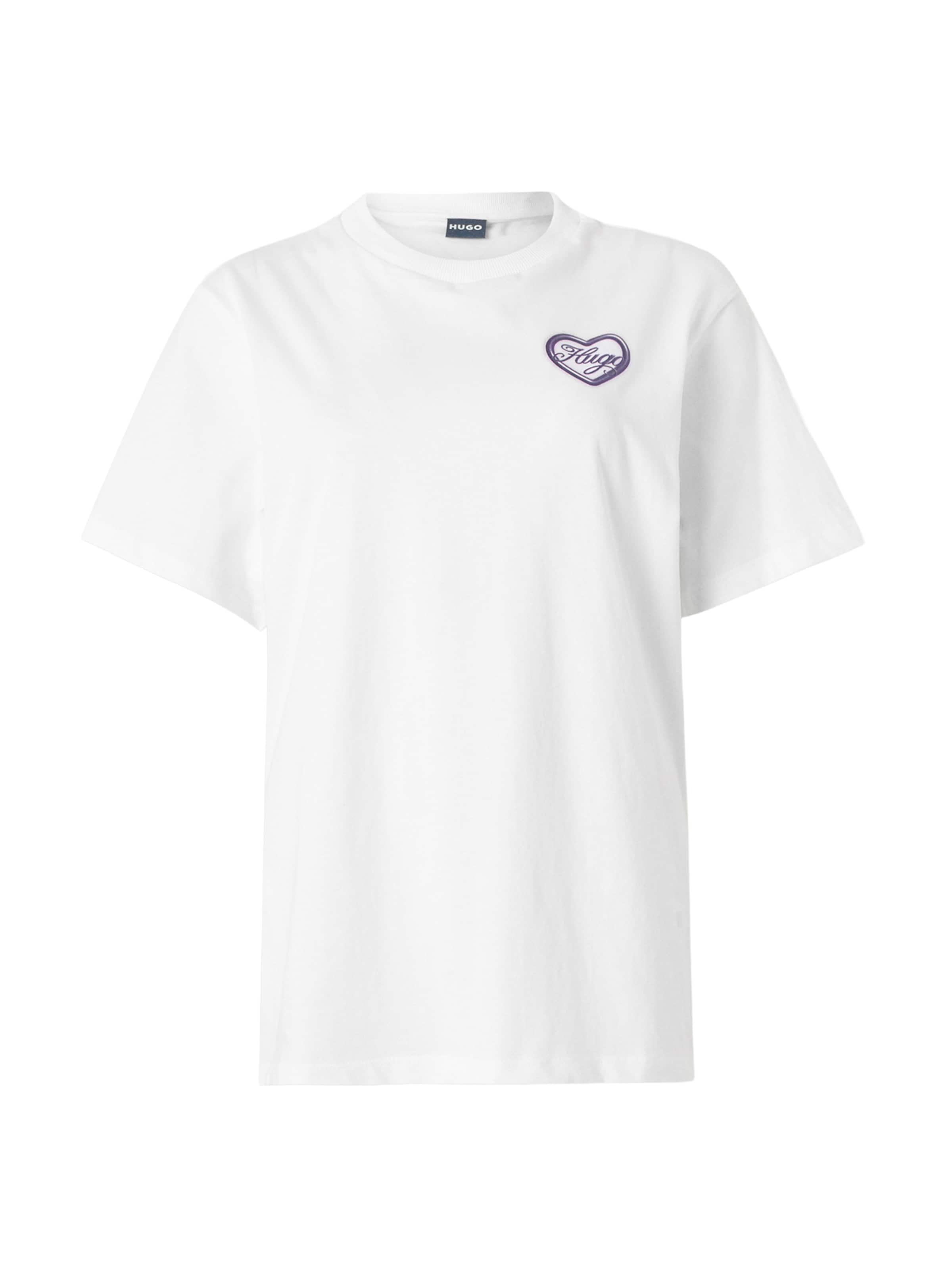 HUGO Tričko 'Vintage' – bílá: přední strana