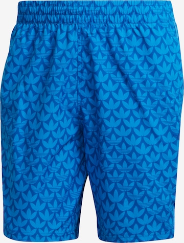 ADIDAS ORIGINALS Kratke kopalne hlače 'Monogram' | modra barva: sprednja stran