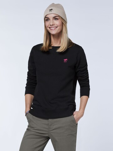 Polo Sylt Sweatshirt in Black: front