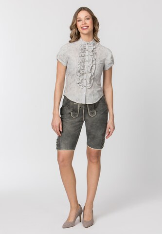 STOCKERPOINT Trachtenbluse 'Melly' in Grau