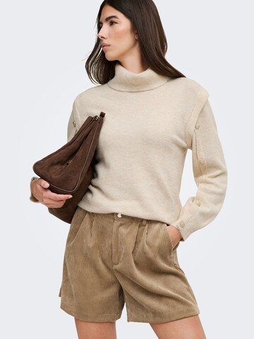 Loosefit Pantalon 'AGATE' ONLY en beige : devant