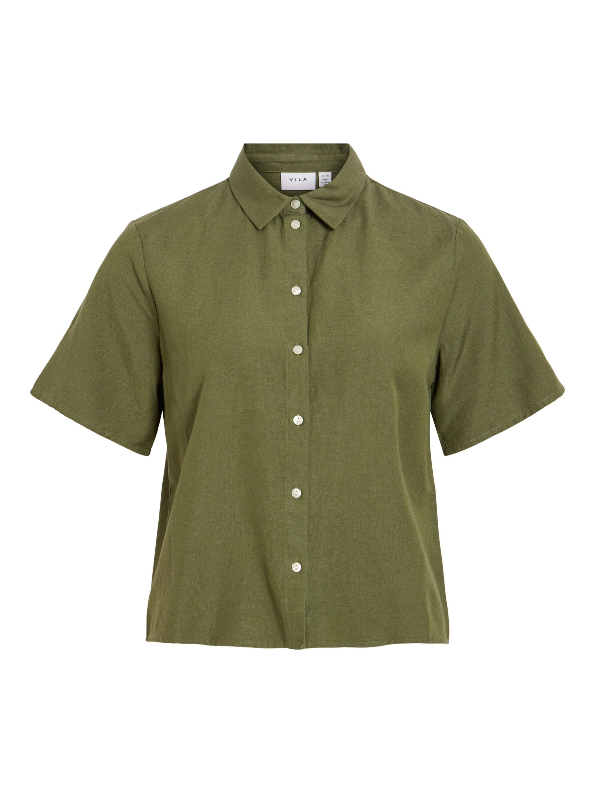 VILA Blouse 'VIPRISILLA' in Groen: voorkant