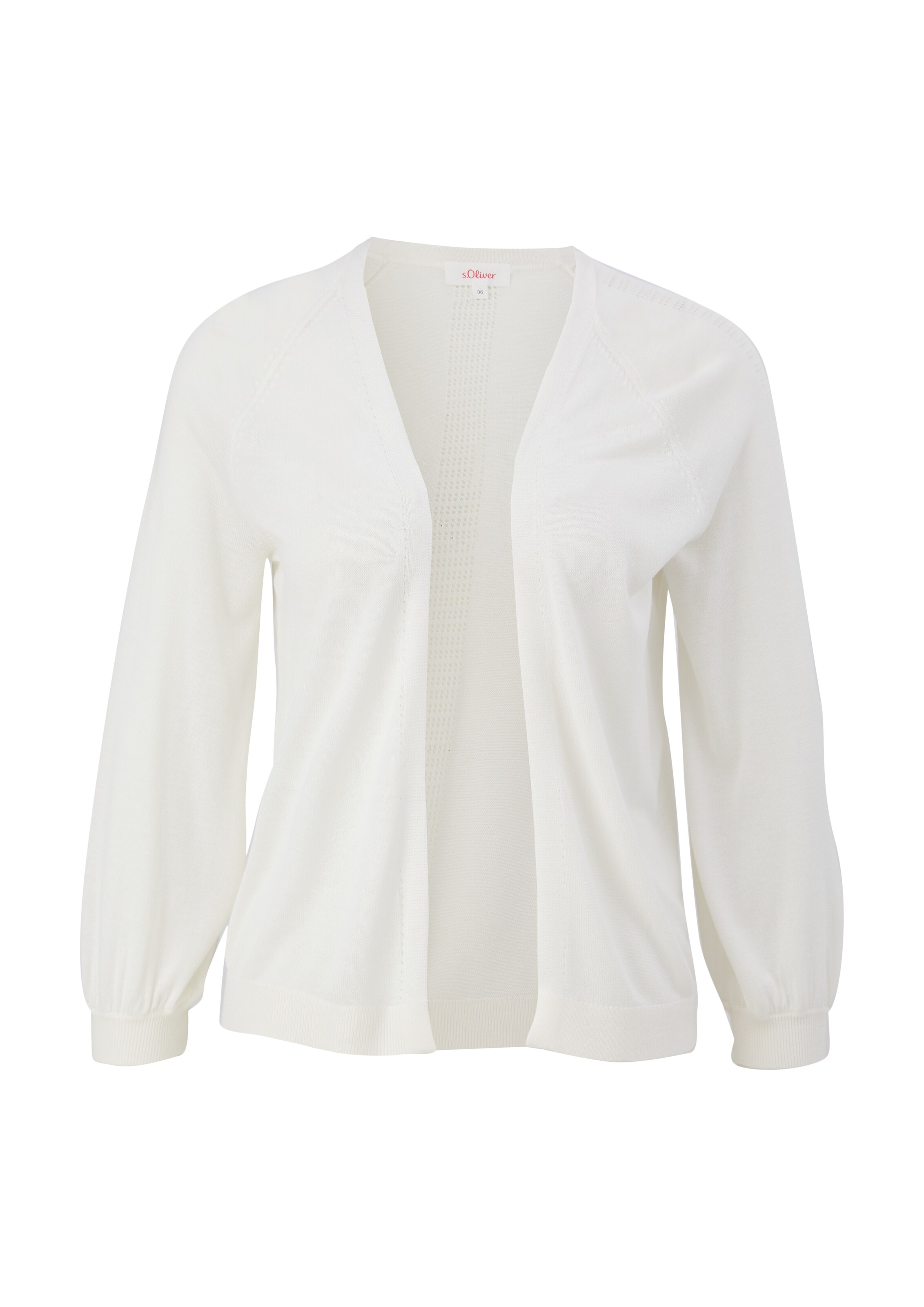 s.Oliver Strickjacke in Weiß: Vorderseite