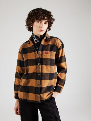 Veste mi-saison Superdry en marron : devant