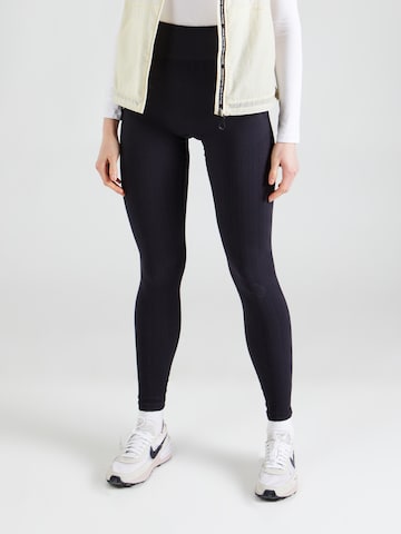 Skinny Pantalon de sport 'MT DEFINE' Hummel en noir : devant