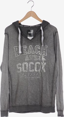 Soccx Sweatshirt & Zip-Up Hoodie in XL in Grey: front