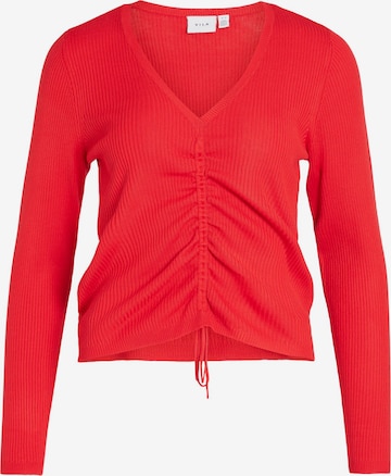 VILA Sweater 'POPSA' in Red: front