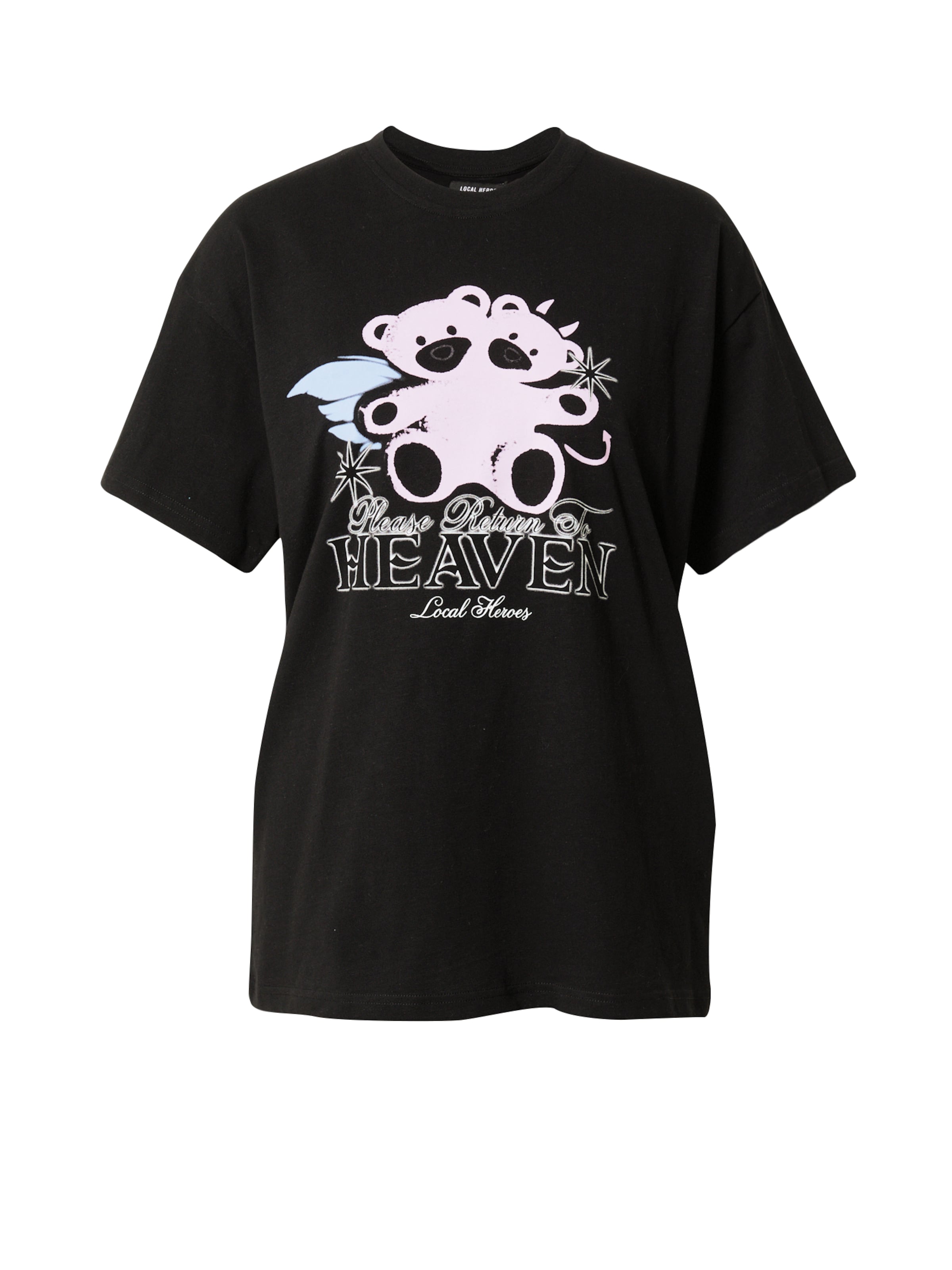 LOCAL HEROES Shirt 'RETURN TO HEAVEN' in Black: front