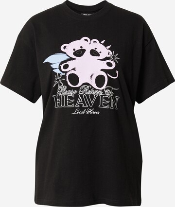 LOCAL HEROES T-shirt 'RETURN TO HEAVEN' i svart: framsida