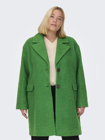 ONLY Carmakoma Between-Seasons Coat in Green: front