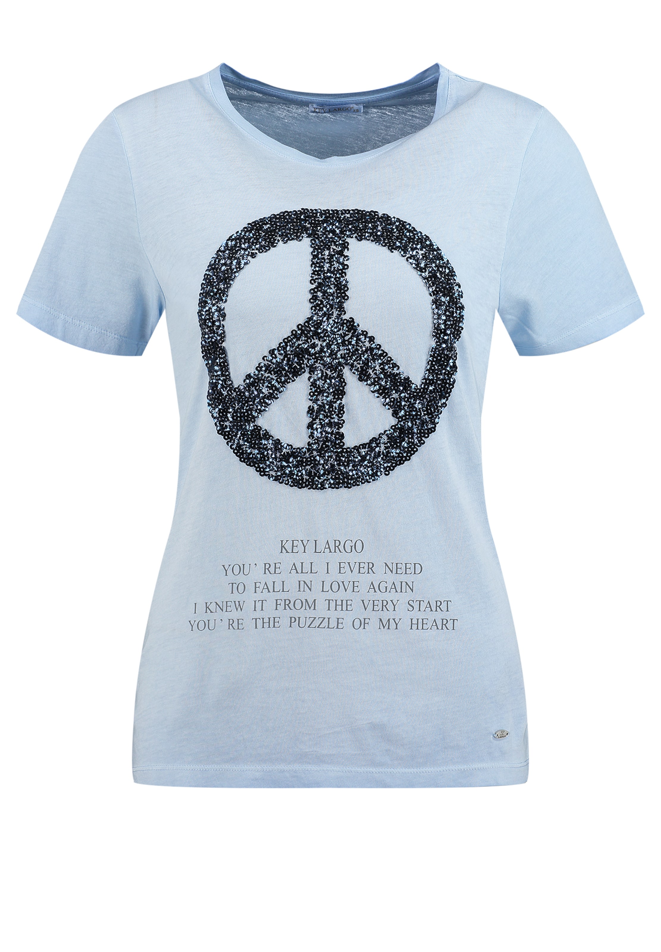T-shirt 'Pax' Key Largo en bleu : devant