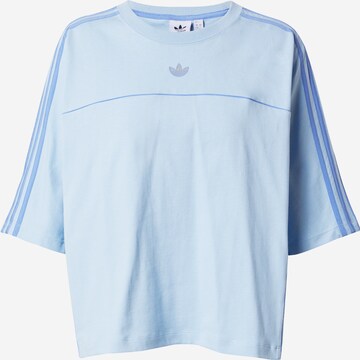 ADIDAS ORIGINALS - Camiseta talla grande 'Archive Cut Line' en azul: frente