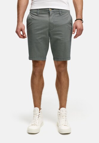 INDICODE JEANS Regular Chino trousers 'Lubin' in Blue: front