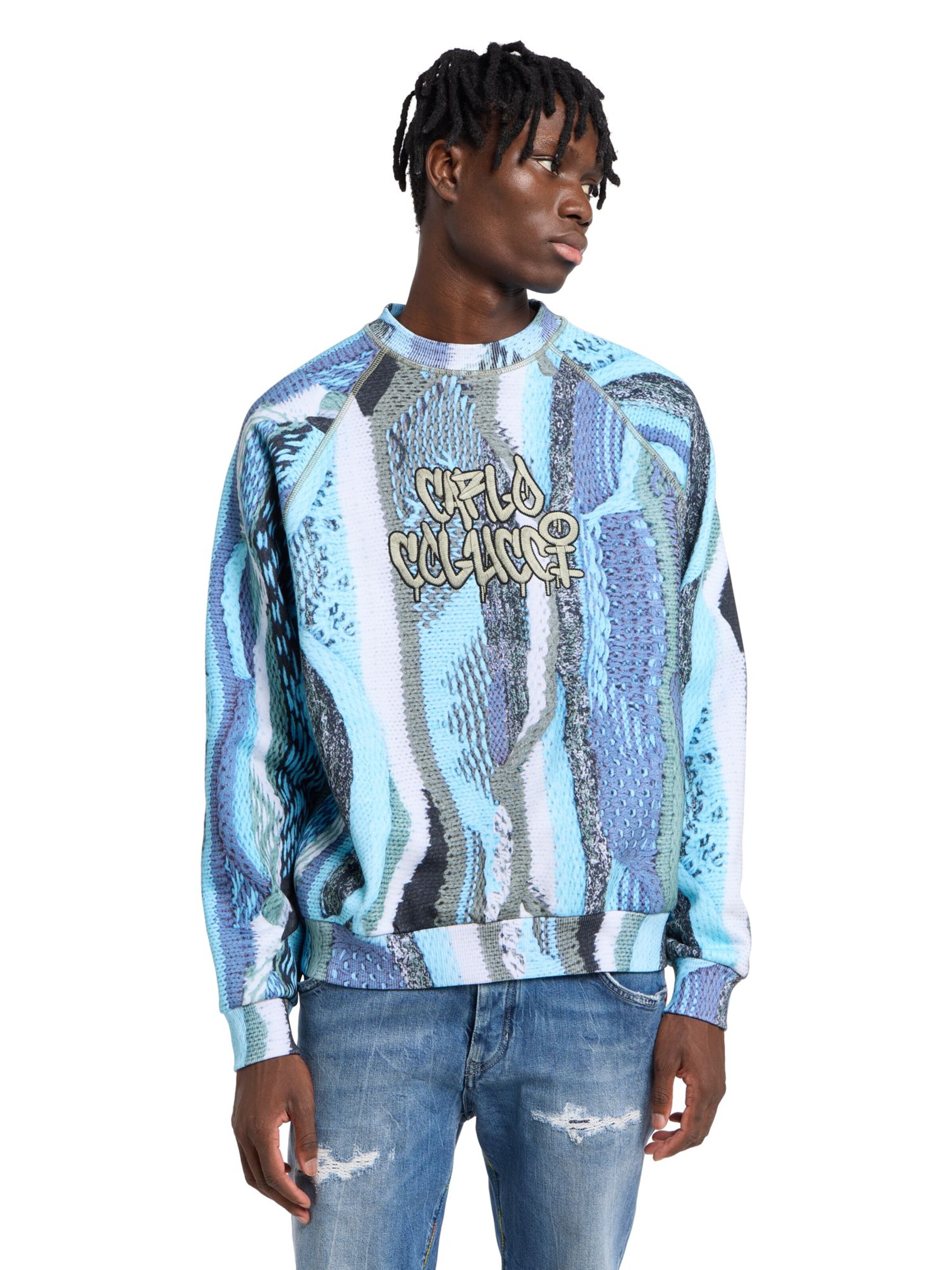 Carlo Colucci Sweatshirt 'Ettorelli' in Mixed colours: front