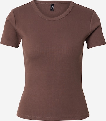 ONLY Shirt 'ONLVAL' in Brown: front