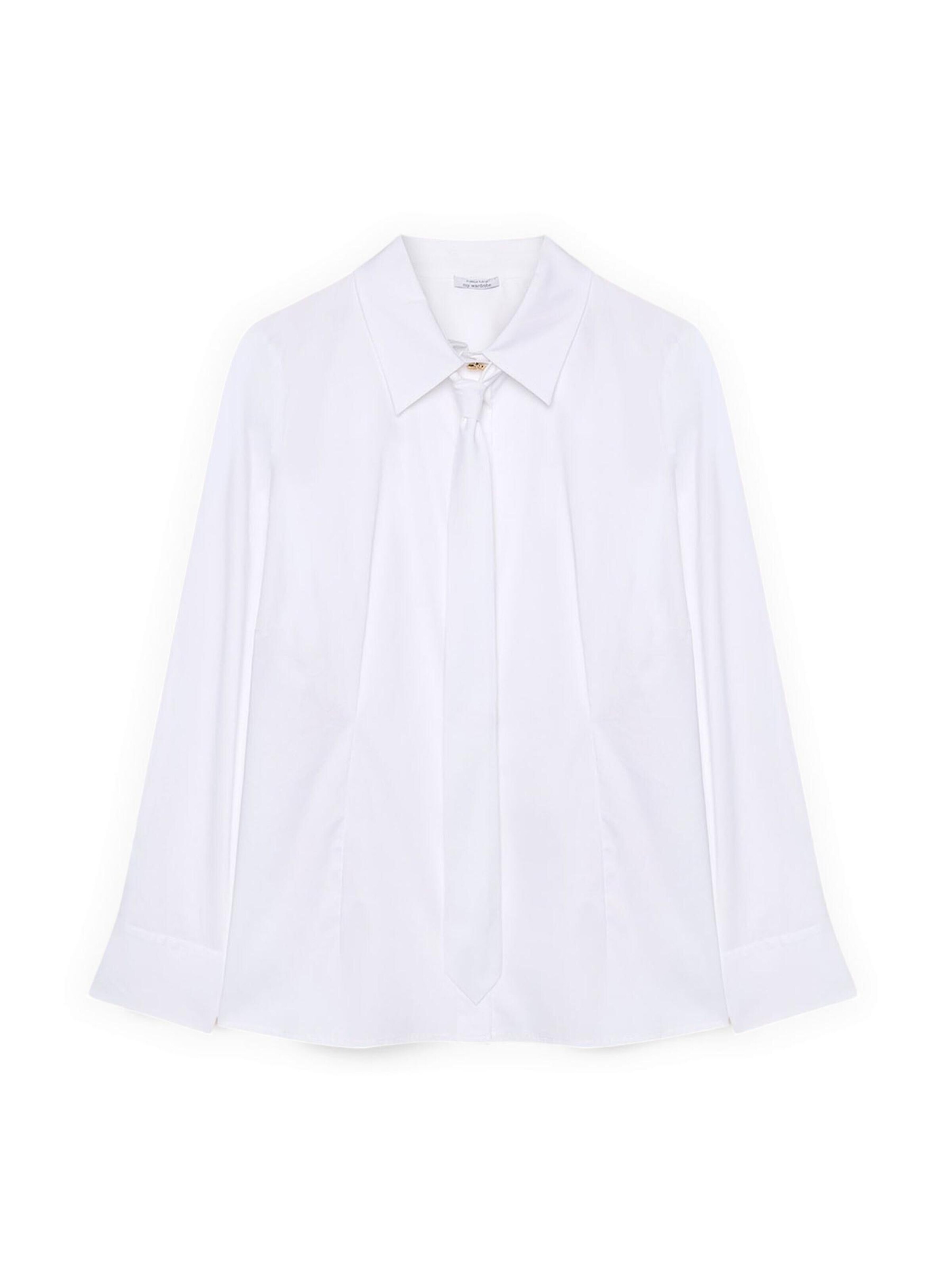 Fiorella Rubino - Blusa en blanco: frente