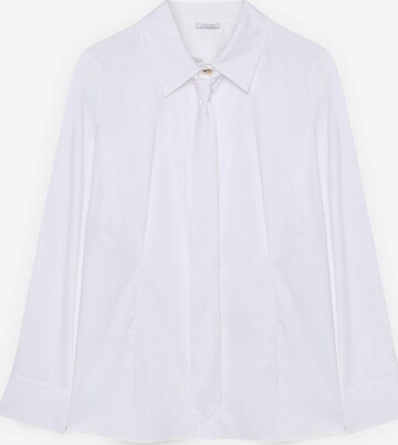 Fiorella Rubino - Blusa en blanco: frente