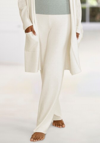 LASCANA - Pierna ancha Pantalón en blanco: frente