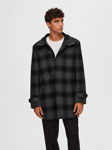 SELECTED HOMME Between-Seasons Coat 'Reuben' in Grey: front