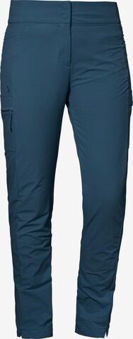 Schöffel Slim fit Outdoor Pants 'Teisenberg' in Blue: front