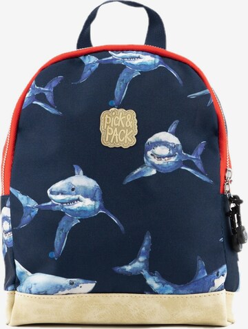 Pick & Pack Backpack in Blue: front