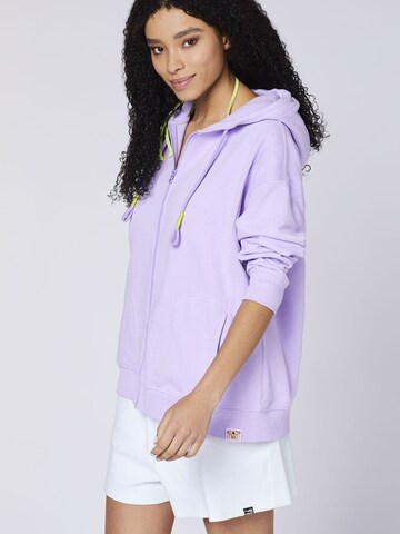 CHIEMSEE Sportsweatjacke in Lila