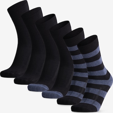 DANISH ENDURANCE Sokker 'Baumwoll Businesssocken' i blå: forside