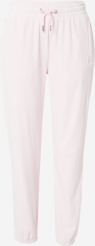 Pantaloni de la Juicy Couture White Label pe roz: față