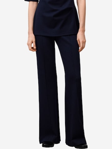 Adolfo Dominguez - Pierna ancha Pantalón de pinzas en azul: frente