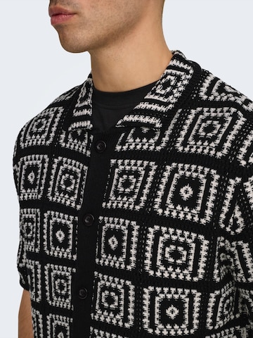 Only & Sons Comfort Fit Hemd in Schwarz