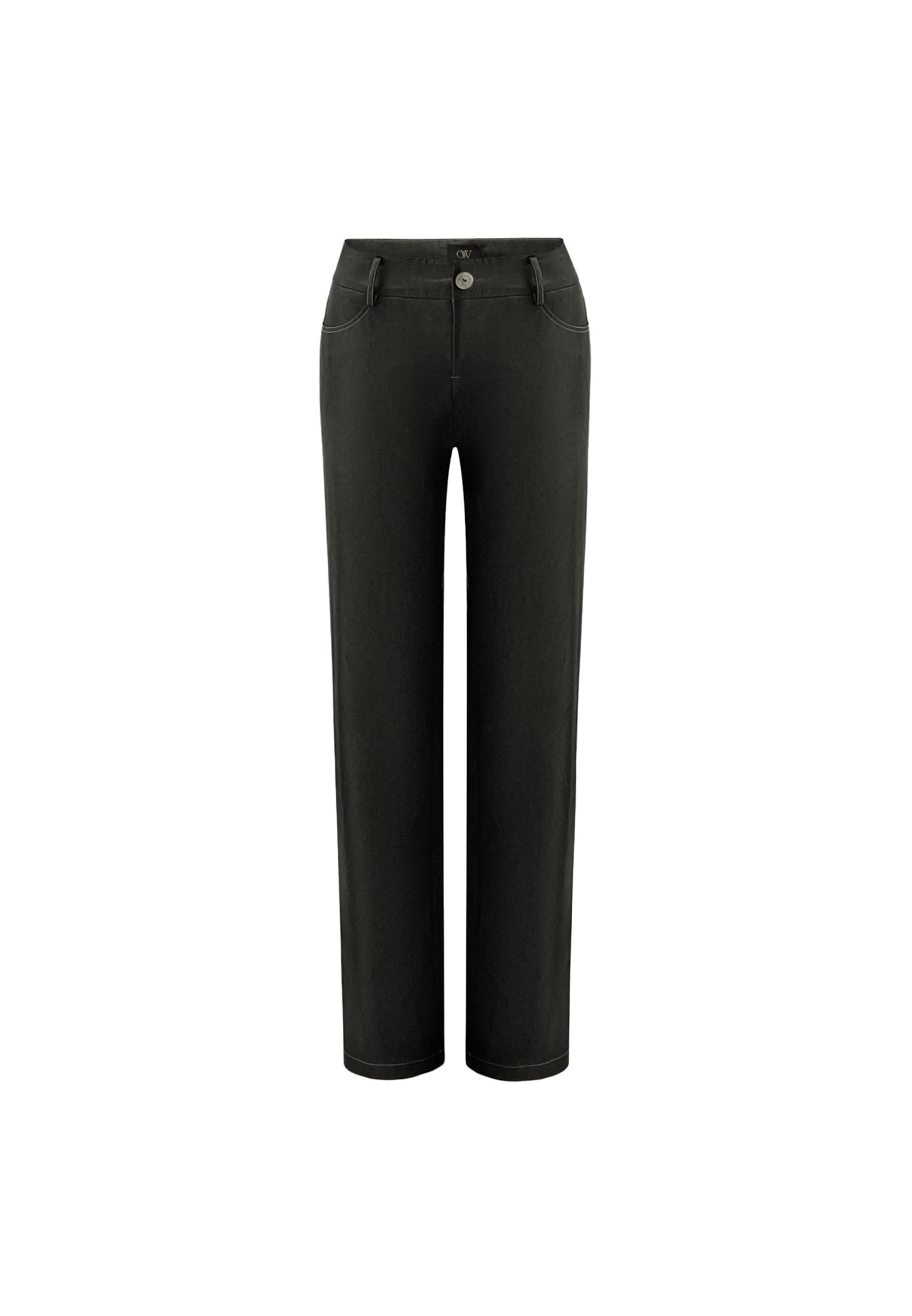 OW Collection Regular Hose 'Bella' in Schwarz: Vorderseite