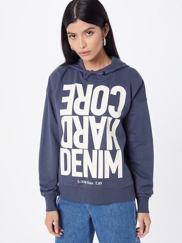 G-Star RAW - Sweatshirt em azul: frente