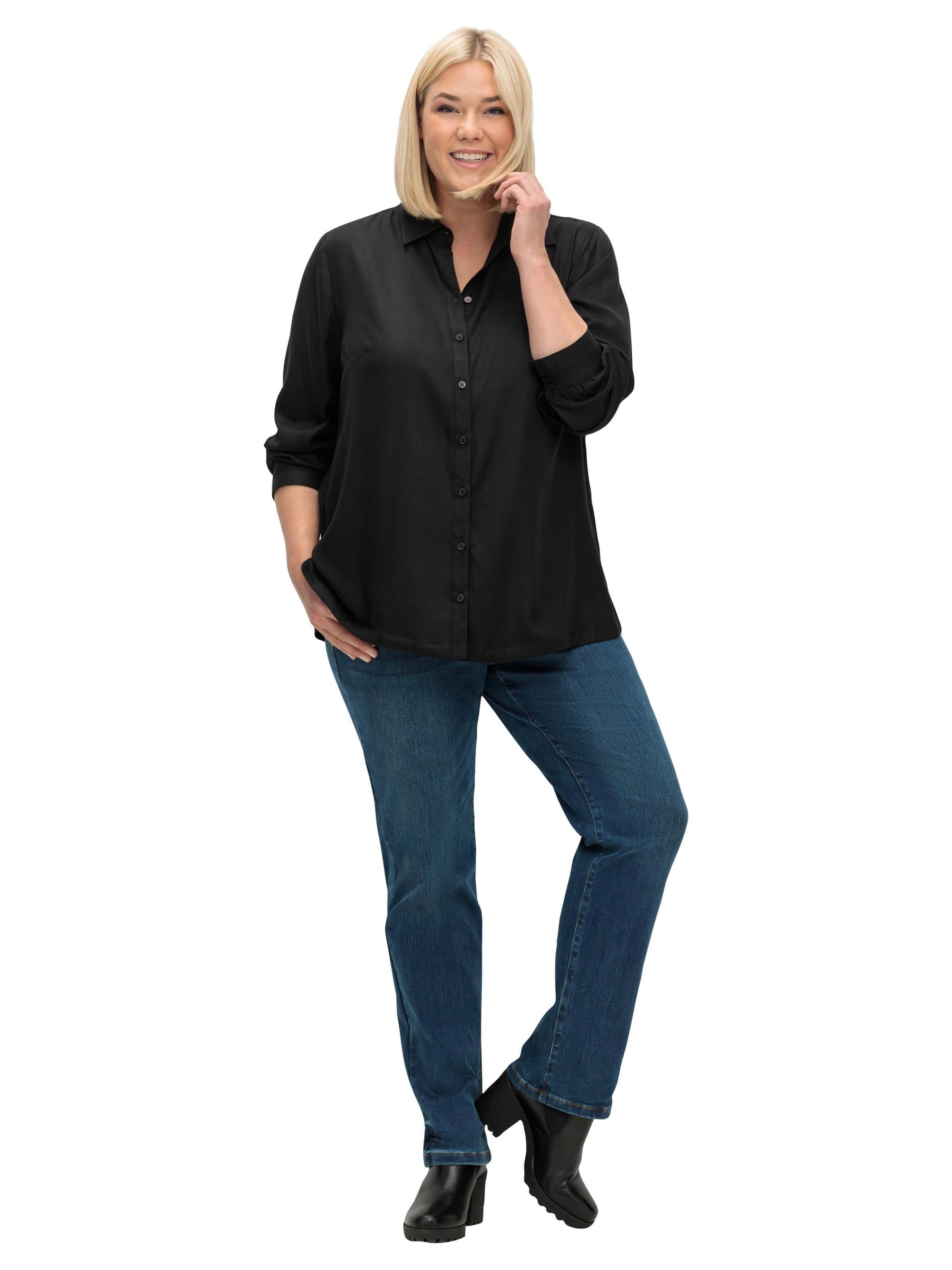 SHEEGO - Blusa en negro