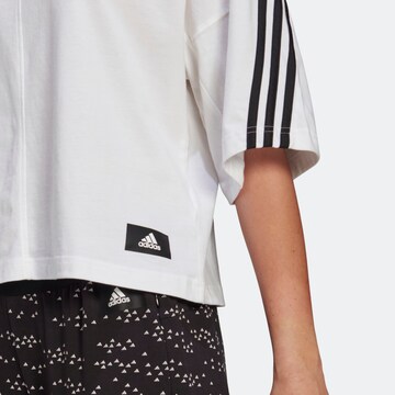 ADIDAS PERFORMANCE Skinny Funkční tričko – bílá