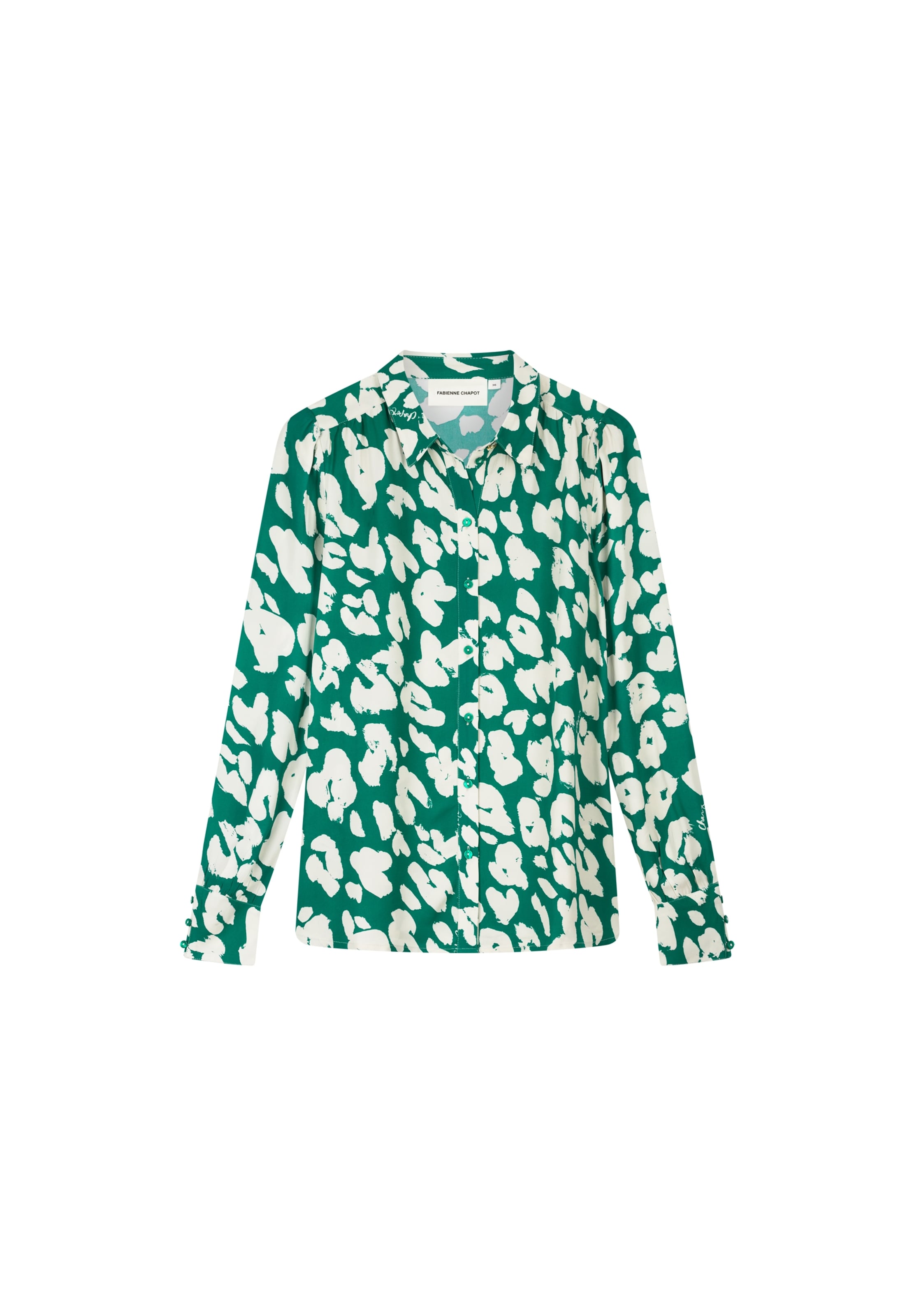 Fabienne Chapot Blouse in Groen: voorkant