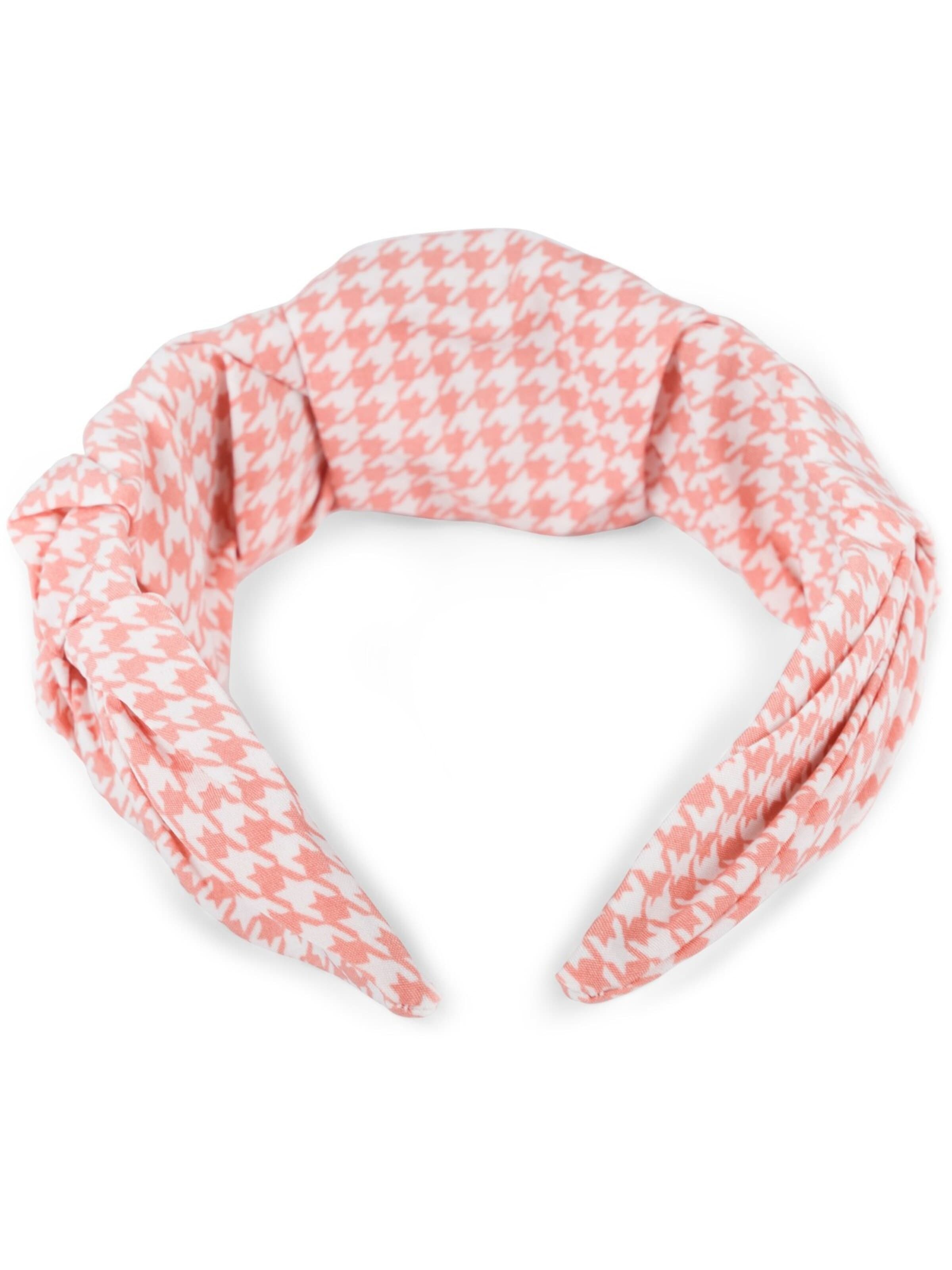 styleBREAKER Haarschmuck 'Haarreif mit Hahnentritt Muster'‌‌‌‌‌‌‌ in Orange