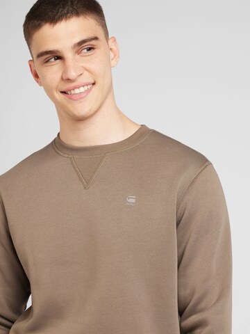 G-STAR Sweatshirt 'Premium Core' in Beige