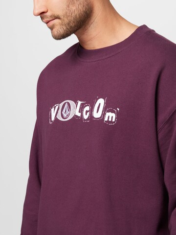 Volcom Sweatshirt in Purple