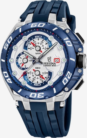 FESTINA Analogové hodinky 'Chronograph Chrono Bike' – modrá: přední strana