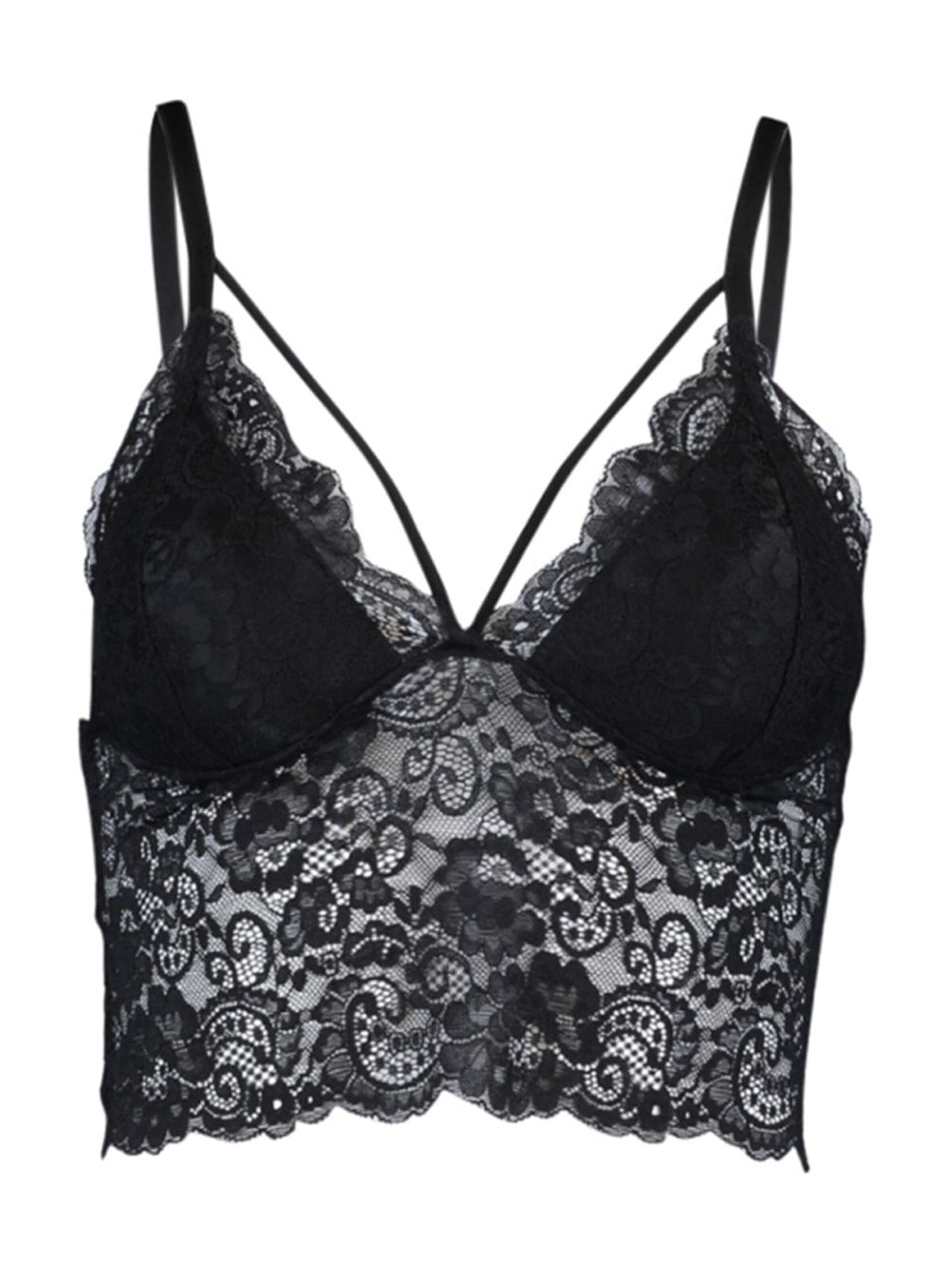 Trendyol Μπουστάκι Σουτιέν σε μαύρο: μπροστά