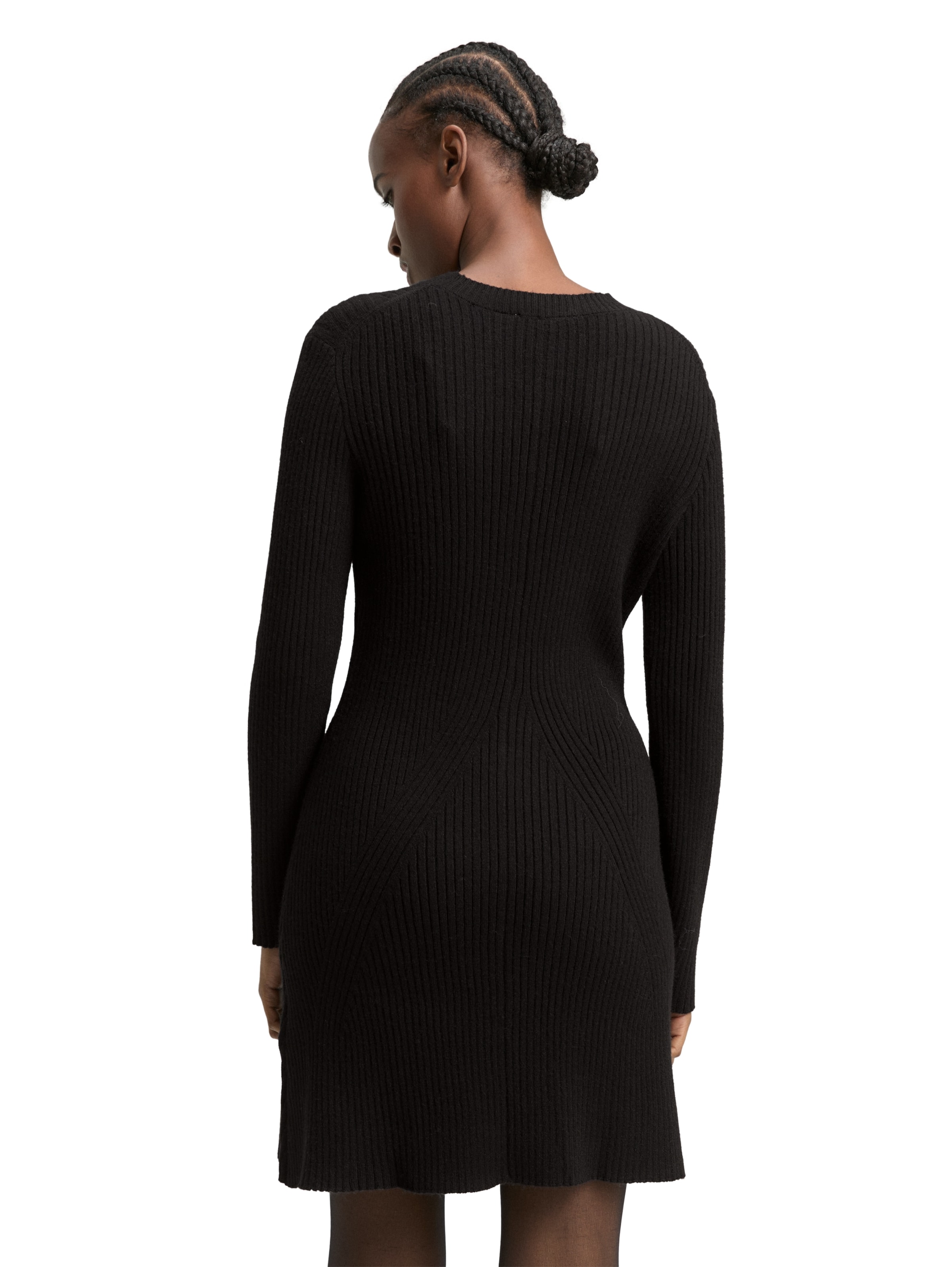 TOM TAILOR DENIM Kleid in Schwarz