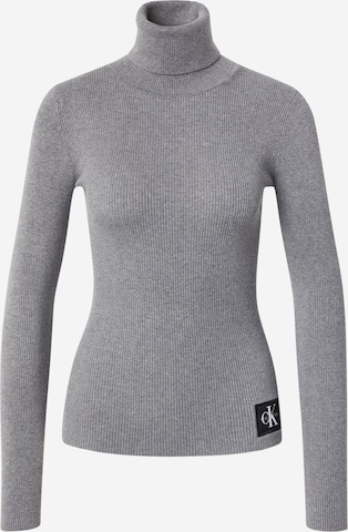 Pull-over Calvin Klein Jeans en gris : devant