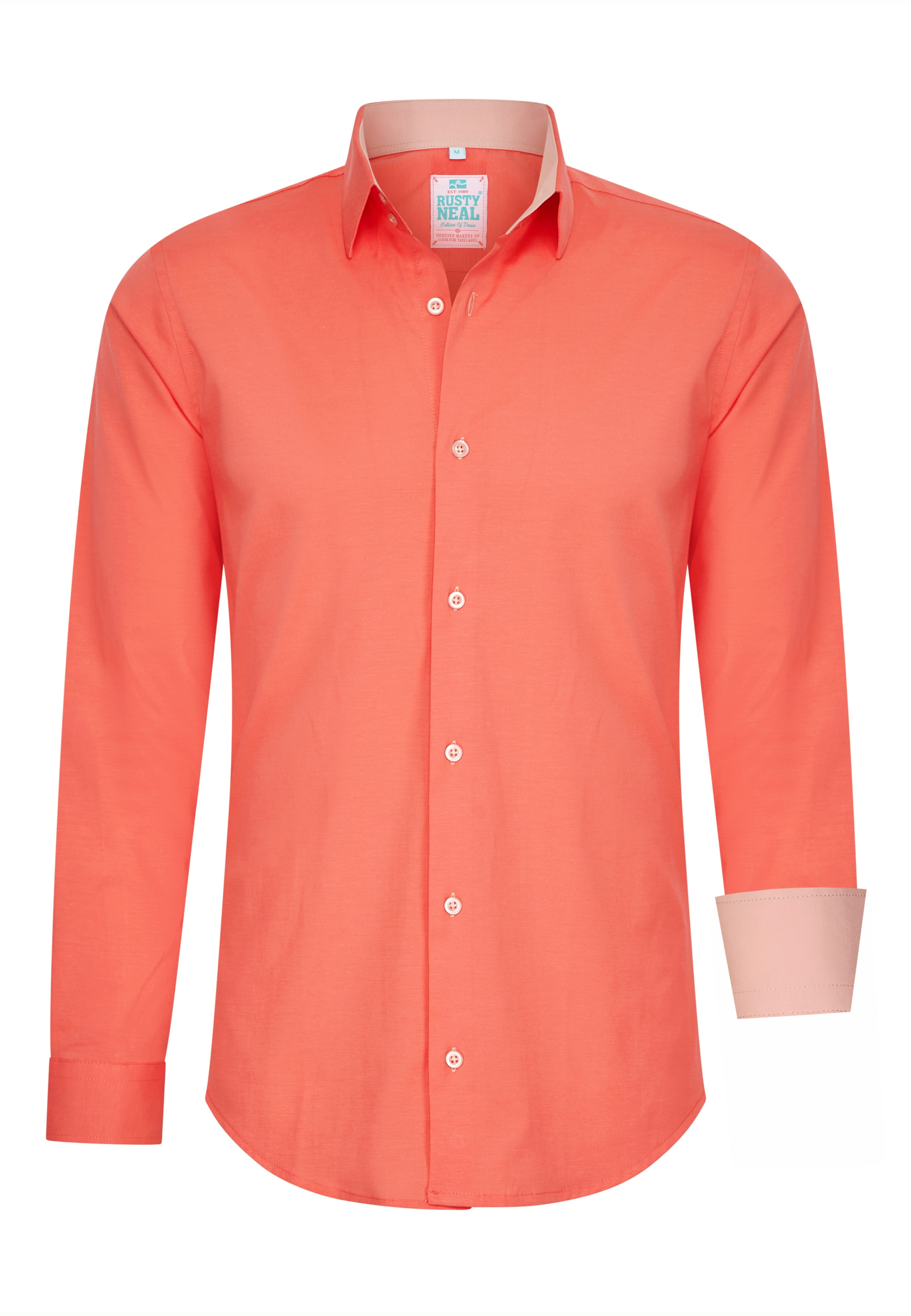Rusty Neal Hemd in Orange: Vorderseite