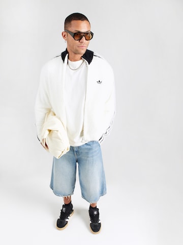 Geacă tricotată de la ADIDAS ORIGINALS pe alb